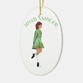 Ornement Ovale En Céramique Irish Step Dancer (Gauche)