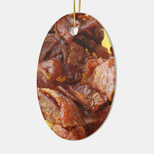 Ornement Ovale En Céramique Jambon séché doux et aigre [Muu Wan]