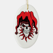 Ornement Ovale En Céramique Jester of Love (Droite)