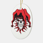 Ornement Ovale En Céramique Jester of Love (Gauche)