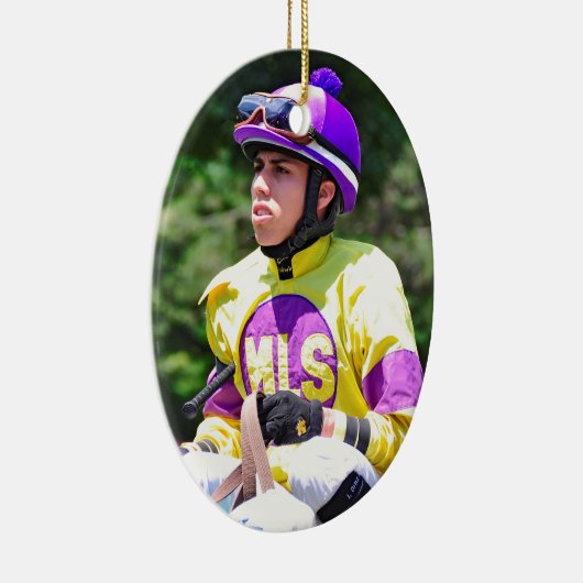 Ornement Ovale En Céramique Jr. d'Irad Ortiz (Droite)