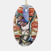 ORNEMENT OVALE EN CÉRAMIQUE LA CRUCIFIXE (Droite)