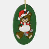 Ornement Ovale En Céramique Lady Bear (Droite)