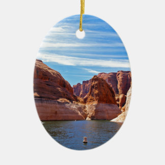 Ornement Ovale En Céramique lake-powell-5068