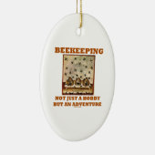 Ornement Ovale En Céramique L'apiculture pas simplement un passe-temps mais (Droite)