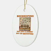 Ornement Ovale En Céramique L'apiculture pas simplement un passe-temps mais (Gauche)