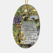Ornement Ovale En Céramique Le Fruit De L'Esprit (Gauche)
