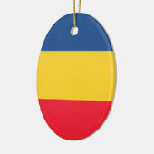 Ornement Ovale En Céramique Le Tchad (Gauche)