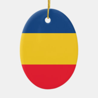 Ornement Ovale En Céramique Le Tchad