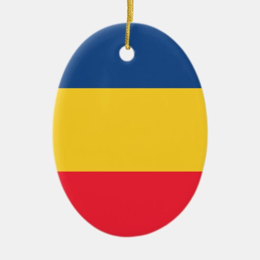 Ornement Ovale En Céramique Le Tchad (Devant)