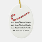 Ornement Ovale En Céramique Légende du chou de Noël (Dos)