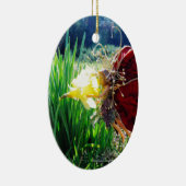 Ornement Ovale En Céramique Les fées dans les jonquilles (Droite)