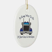 ORNEMENT OVALE EN CÉRAMIQUE LONG CHEMIN À FAIRE (Droite)