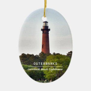 Ornement Ovale En Céramique Lumière de plage de Currituck