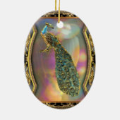 Ornement Ovale En Céramique Madame Peacock (Dos)