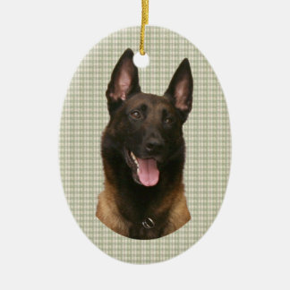 Ornement Ovale En Céramique malinois belge