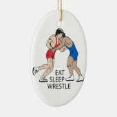 ORNEMENT OVALE EN CÉRAMIQUE MANGER LA GARDE DORMIÈRE (Droite)