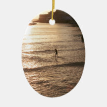 Montez le coucher de soleil de paddle San Sebastia