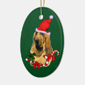 Ornement Ovale En Céramique Noël sanglant (Gauche)