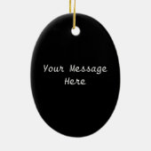 Ornement Ovale En Céramique Noeud celtique irlandais coloré (Dos)