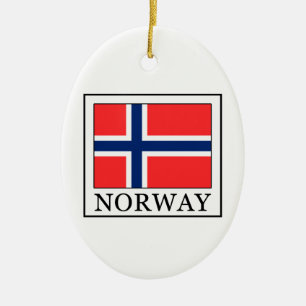 Ornement Ovale En Céramique Norvège