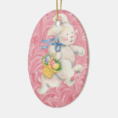 Ornement Ovale En Céramique OEufs de Pâques - SRF (Gauche)