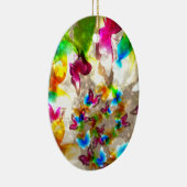 Ornement Ovale En Céramique Papillons Abstraits (Droite)