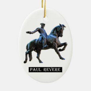 Ornement Ovale En Céramique Paul Revere (le Massachusetts)