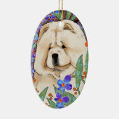 Ornement Ovale En Céramique Pendentif de CRÈME DE LA CRÈME (Droite)