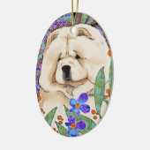 Ornement Ovale En Céramique Pendentif de CRÈME DE LA CRÈME (Gauche)