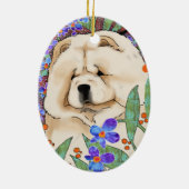 Ornement Ovale En Céramique Pendentif de CRÈME DE LA CRÈME (Dos)