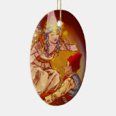 Ornement Ovale En Céramique Pinocchio (Droite)