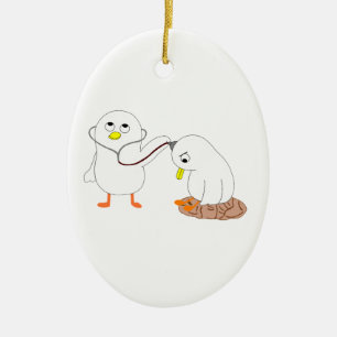 Ornement Ovale En Céramique Psychiatre