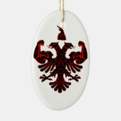 Ornement Ovale En Céramique Puissance albanaise (Droite)