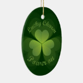 Ornement Ovale En Céramique Puissance de charme Lucky activée (Droite)