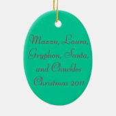 Ornement Ovale En Céramique Qualité #2 de Christmasy (Dos)