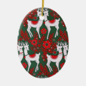 Ornement Ovale En Céramique Reinder (Devant)