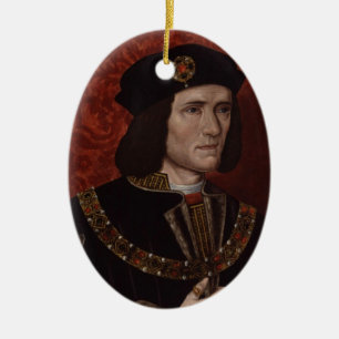 Ornement Ovale En Céramique Richard III de l'Angleterre