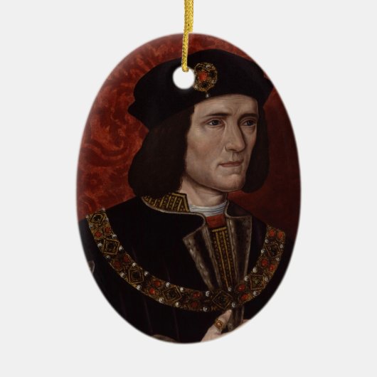 Ornement Ovale En Céramique Richard III de l'Angleterre (Devant)