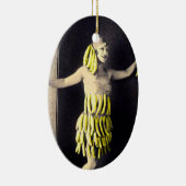 Ornement Ovale En Céramique Robe de banane (Droite)