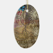 Ornement Ovale En Céramique Rome Italy Travel Vacation (Droite)