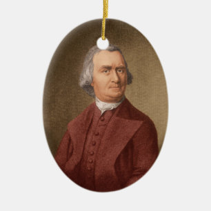 Ornement Ovale En Céramique Samuel Adams