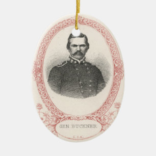 Ornement Ovale En Céramique Simon Bolivar Buckner