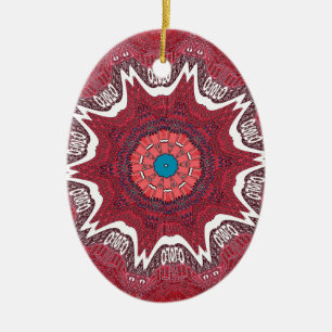 Ornement Ovale En Céramique Sindh ethnic tribal pattern.jpg