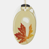 Ornement Ovale En Céramique Sirop d'érable (Droite)