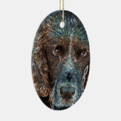 Ornement Ovale En Céramique Springer anglais (Droite)