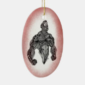 Ornement Ovale En Céramique Support grand (Droite)