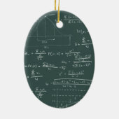 Ornement Ovale En Céramique Tableau noir de statistiques (Dos)