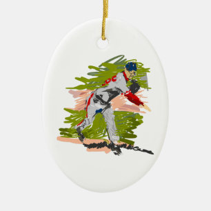 Ornement Ovale En Céramique Tangage de broc de base-ball