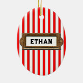 Ornement Ovale En Céramique Tennis De Table (Dos)